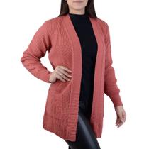 Casaco Feminino Darluam Blusa Tricot Terra Rosa - 1177