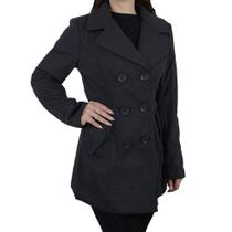 Casaco Feminino Facinelli By Mooncity Cinza Escuro - 610257 Casaco Feminino Facinelli By Mooncity Cinza Escuro - 610257