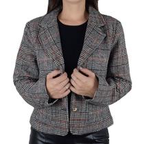 Casaco Feminino Facinelli By Mooncity Cropped Cinza - 610270