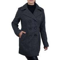 Casaco Feminino Facinelli By Mooncity Médio Cinza - 610245 Casaco Feminino Facinelli By Mooncity Médio Cinza - 610245