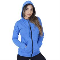 Casaco Feminino Fitness Casual Dry Fit Bolso E Capuz Orbis.