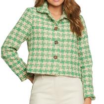 Casaco Feminino Infini Tweed Ashwood Verde - 23820