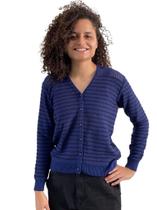 Casaco Feminino Inverno Tricot Evangélico Com Botão 468
