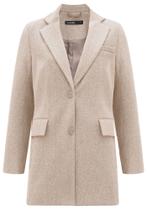 Casaco Feminino Lã Batida Alongado Lunender 65599