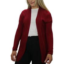 Casaco Feminino Longo Tricot Aberto Inverno Estilo Moda Frio - Melvim Online