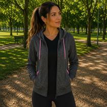 Casaco Feminino Moletom Esportivo Premium Com Ziper Dandar Casaco Feminino Moletom Esportivo Premium Com Ziper Dandar
