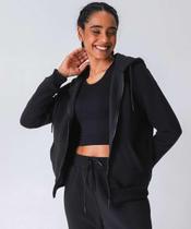 Casaco Feminino Moletom Fitness Marisa Preto-49957 Casaco Feminino Moletom Fitness Marisa Preto-49957