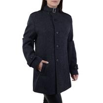 Casaco Feminino Peleteria Cordeiro Caban Slim Grafite - 3050 Casaco Feminino Peleteria Cordeiro Caban Slim Grafite - 3050