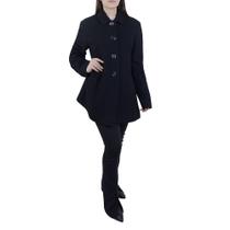 Casaco Feminino Peleteria Cordeiro Lã Preto - 2170 Casaco Feminino Peleteria Cordeiro Lã Preto - 2170