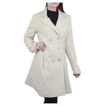 Casaco Feminino Peleteria Cordeiro Redingote Creme - 2432 Casaco Feminino Peleteria Cordeiro Redingote Creme - 2432