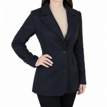 Casaco Feminino Pellini Aveludado Preto - PL3670 Casaco Feminino Pellini Aveludado Preto - PL3670