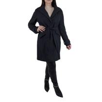 Casaco Feminino Pellini Longo Mescla Preto - GD5564