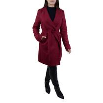 Casaco Feminino Safira Longo Peluciado Vinho - SF2307 Casaco Feminino Safira Longo Peluciado Vinho - SF2307