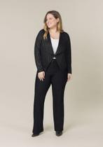 Casaco feminino social plus size de malha lunender 67703