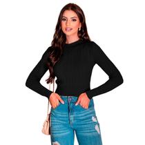 Casaco Feminino Trico Quente Sueter Grosso Blusa Trança Luxo Modal Mulher Moda Frio Maravilhoso Colorido Meia Estação