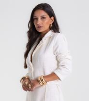 Casaco Feminino Tweed Polly Endless Bege Casaco Feminino Tweed Polly Endless Bege