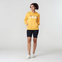 Casaco Fila Capuz Letter Feminina Amarela