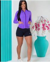 Casaco fitness em poliamida
