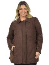 Casaco Fleece Plus Size Fenomenal