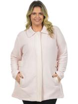 Casaco Fleece Plus Size Fenomenal Casaco Fleece Plus Size Fenomenal