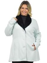 Casaco Gola Pele Plus Size Fenomenal
