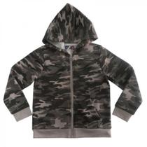 Casaco Grama com Capuz e Ziper Menino Militar/Mescla 12 Anos - Basic+ Casaco Grama com Capuz e Ziper Menino Militar/Mescla 12 Anos - Basic+