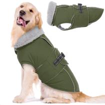 Casaco Impermeável e Refletivo para Cães Lelepet - Fleece Quentinho - Tamanho XL