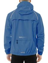 Casaco Impermeável Masculino Baleaf Corta-Vento Refletivo Azul