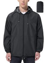 Casaco Impermeável Masculino UIQUR Corta-Vento Leve com Capuz Casaco Impermeável Masculino UIQUR Corta-Vento Leve com Capuz