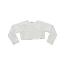 Casaco Infantil De Festa Teddy Com Pérolas Cattai Casaco Infantil De Festa Teddy Com Pérolas Cattai