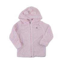 Casaco Infantil Feminino Lunender Alakazoo Pelúcia Rosa