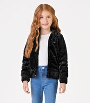 Casaco Infantil Feminino Trick Nick Preto Casaco Infantil Feminino Trick Nick Preto
