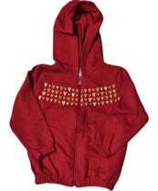 Casaco Infantil Menina Estampada em Relevo Moletom Peluciado