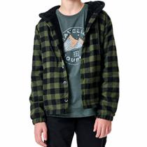 Casaco Infantil Menino Johnny Fox Overshirt Flanela Verde Casaco Infantil Menino Johnny Fox Overshirt Flanela Verde