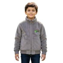 Casaco Infantil Menino Peluciado com Zíper Inverno Escolar - Casaco Infantil Menino Peluciado com Zíper Inverno Escolar -