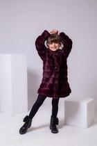 Casaco Infantil Peluciado Marsala Com Capuz Super quentinho Casaco Infantil Peluciado Marsala Com Capuz Super quentinho