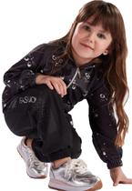 Casaco Infantil Preto Kiki Xodó Casaco Infantil Preto Kiki Xodó