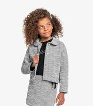 Casaco Infantil Tweed Shine Trick Nick Preto