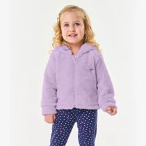 Casaco Jaqueta Infantil Menina Fleece Plush Urso Trick Nick