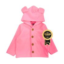 Casaco Jaqueta Infantil Peluciado Liso Inverno