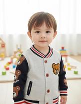 Casaco Jaqueta Raglan Baseball Urso Infantil Criança Bebê Casaco Jaqueta Raglan Baseball Urso Infantil Criança Bebê