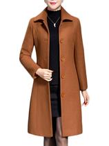 Casaco Jenkoon feminino Wool Trench, casaco comprido de inverno Casaco Jenkoon feminino Wool Trench, casaco comprido de inverno