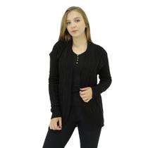 Casaco JJ Malhas Trico Aberto - Losango