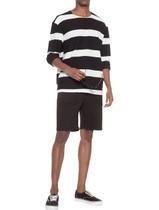 Casaco John John Masculino Moletinho Destroyed Preta e Branca