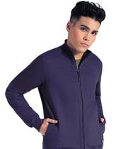 Casaco Juvenil Crianças Meninos em Moletom Peluciado Sem Capuz