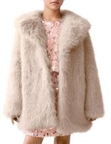 Casaco Kissonic Girls Faux Fur Fluffy Warm Winter Jaqueta bege Casaco Kissonic Girls Faux Fur Fluffy Warm Winter Jaqueta bege