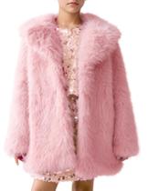 Casaco Kissonic Girls Faux Fur Fluffy Warm Winter Jaqueta rosa Casaco Kissonic Girls Faux Fur Fluffy Warm Winter Jaqueta rosa