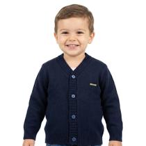 Casaco Liso Tricô Kids Menino Azul Marinho Casaco Liso Tricô Kids Menino Azul Marinho