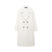 Casaco Longo de Lã Feminino - Vintage, Quente, com Lapela e Bolso Duplo Casaco Longo de Lã Feminino - Vintage, Quente, com Lapela e Bolso Duplo