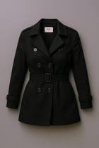 Casaco Longo Feminino Sobretudo Forrado Com Cinto E Fivela Bolsos Laterais Fechamento de Botões grandes Casaco Longo Feminino Sobretudo Forrado Com Cinto E Fivela Bolsos Laterais Fechamento de Botões grandes